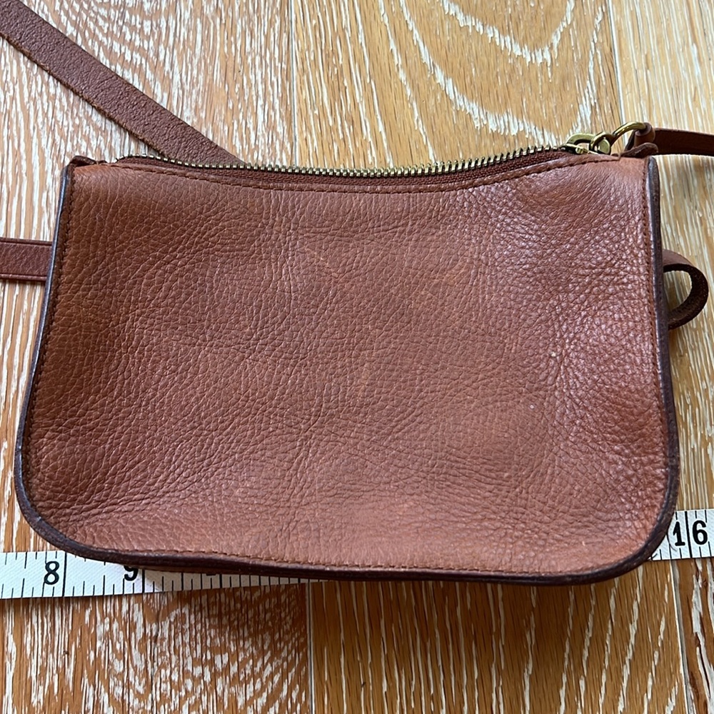 Madewell leather pouch belt bag brown